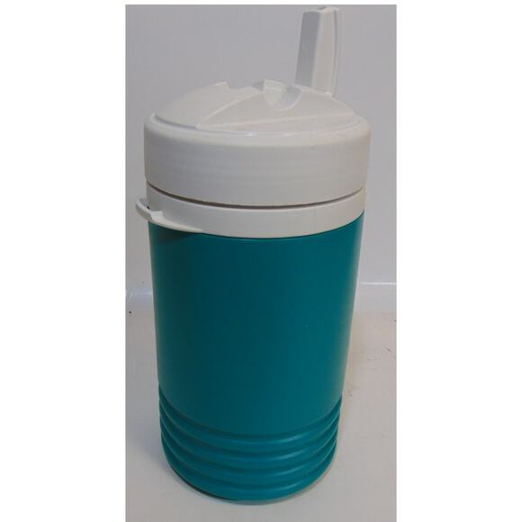 Vintage 90s IGLOO LEGEND 1 Quart COOLER Water Jug Teal Green White Label - Picture 4 of 9